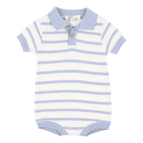 B&eacute;b&eacute; Brady Knitted Polo Romper